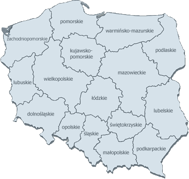 Mapa Polski